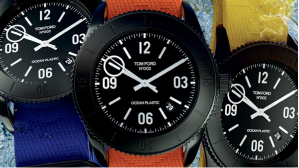 最新100%可回收海洋塑料制成的汤姆·<i style='color:red'>福特</i>自动机芯手表